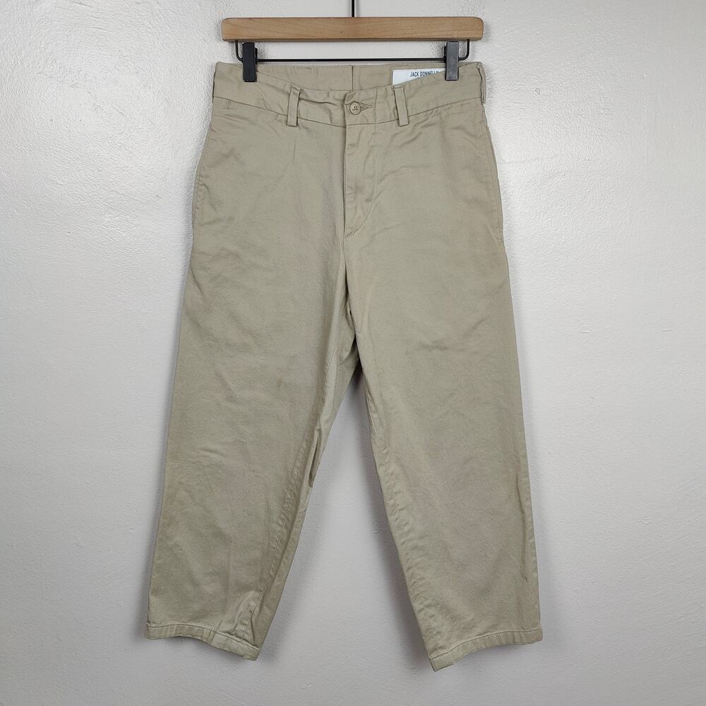 Jack Donnelly Twill Chino Pants Mens 29 01 Relaxed Khaki Tan Straight Leg Cotton